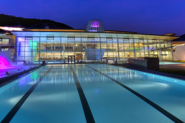 Tauern Spa at night